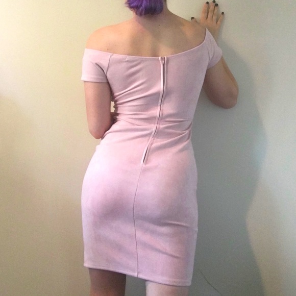 Faux Suede BodyCon Dress - Picture 3 of 4